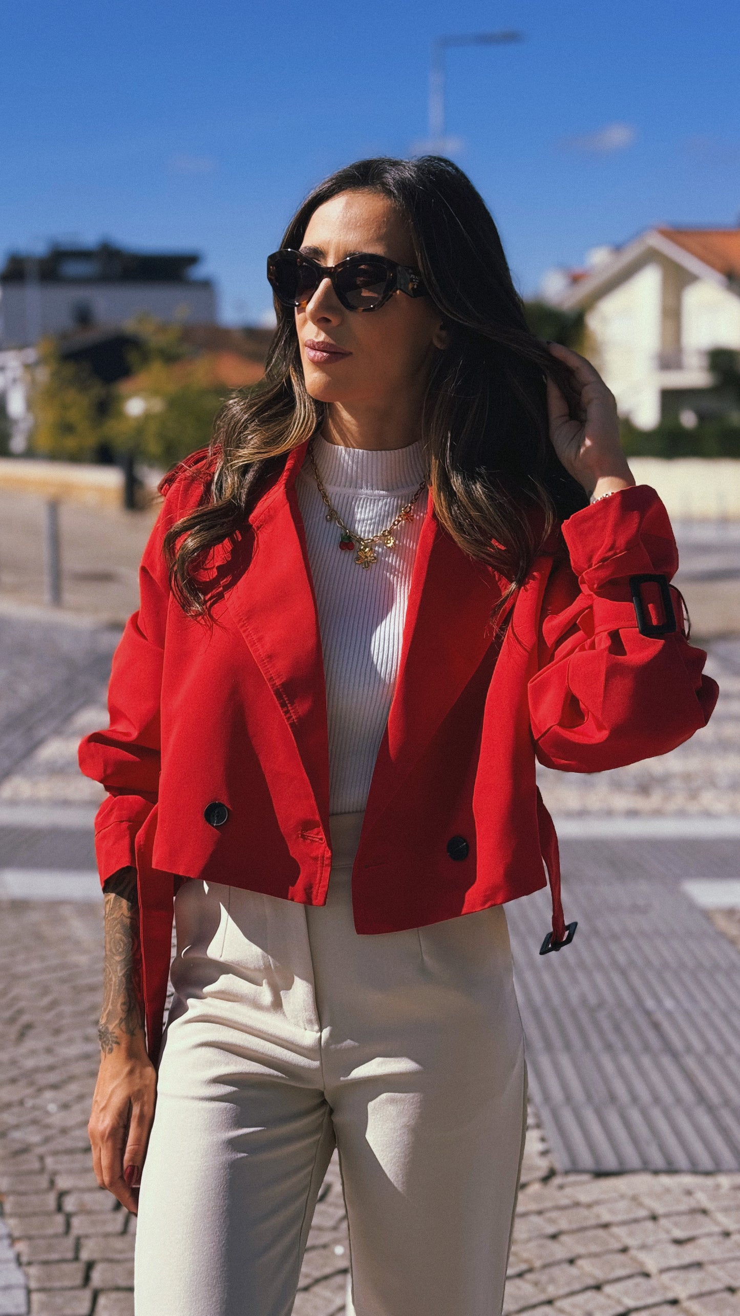 Trench Coat | Red