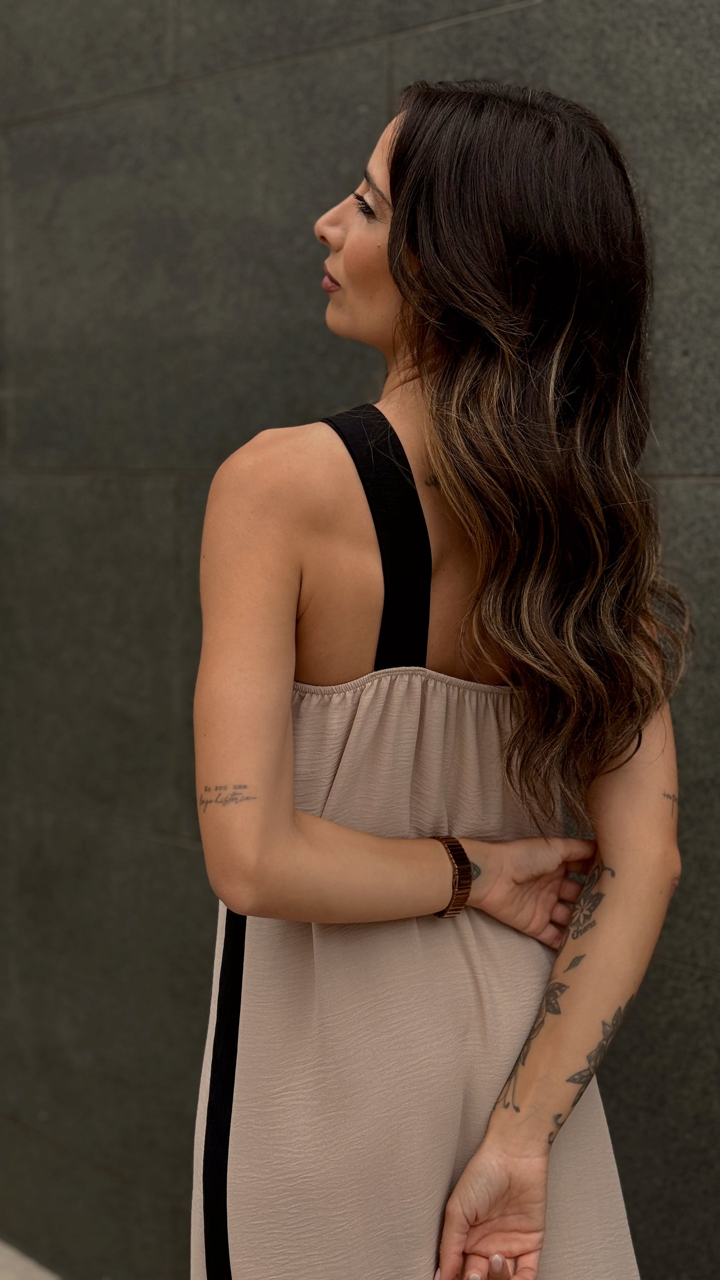 Vestido Amy | Cru & Black