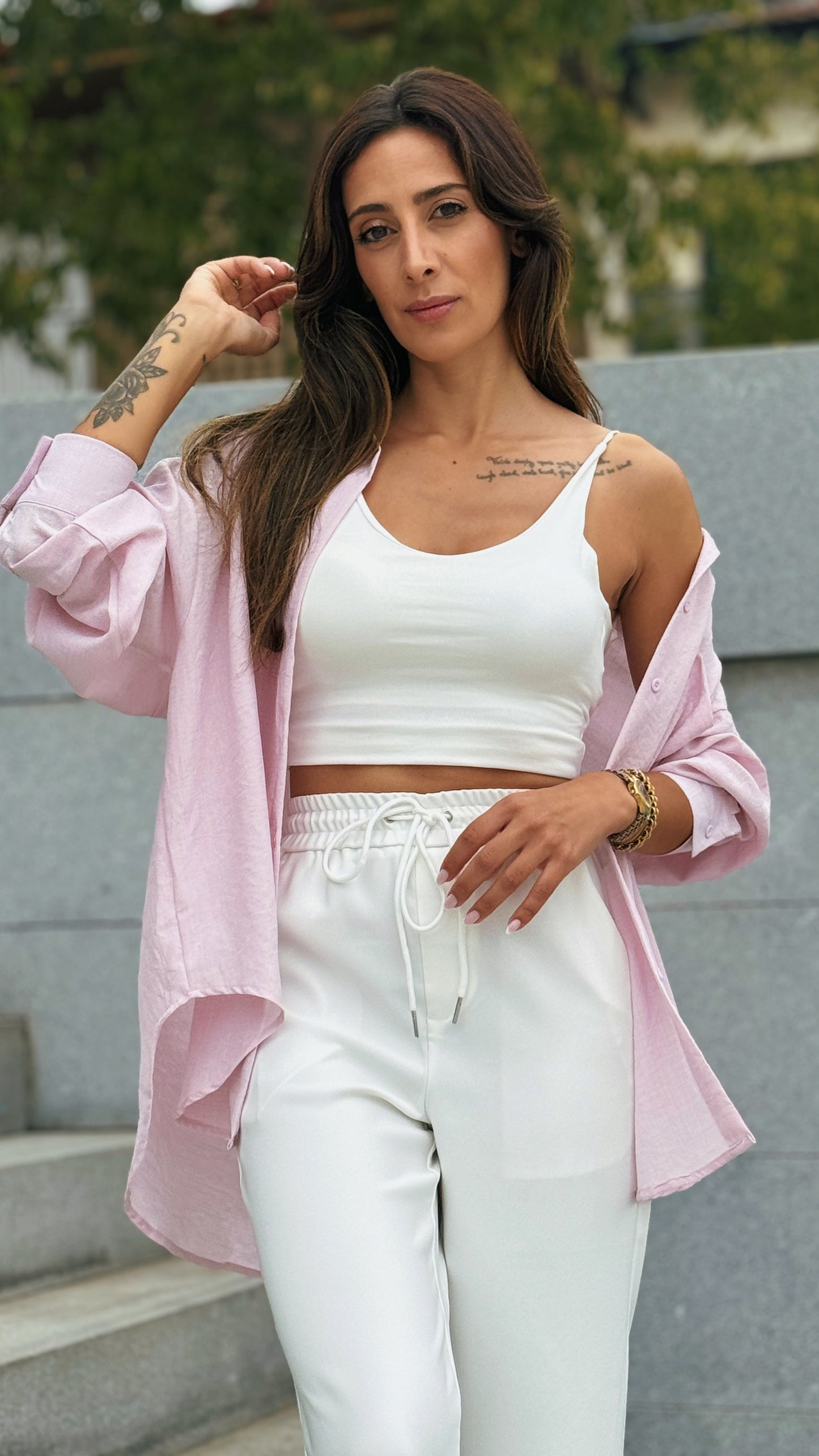 Camisa Sierra | Rosa bebé