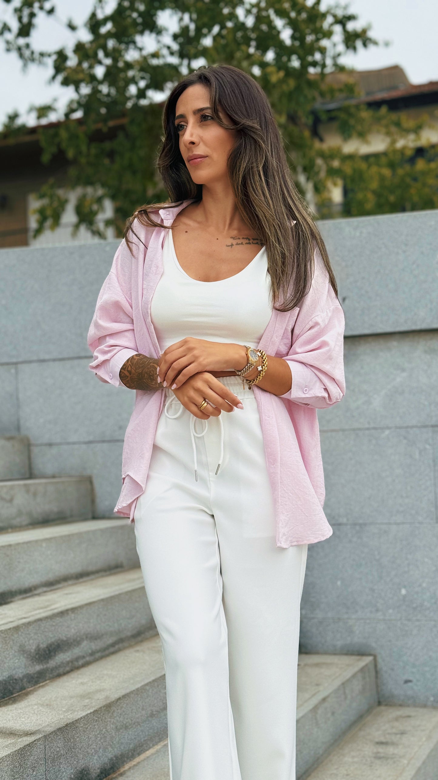 Camisa Sierra | Rosa bebé