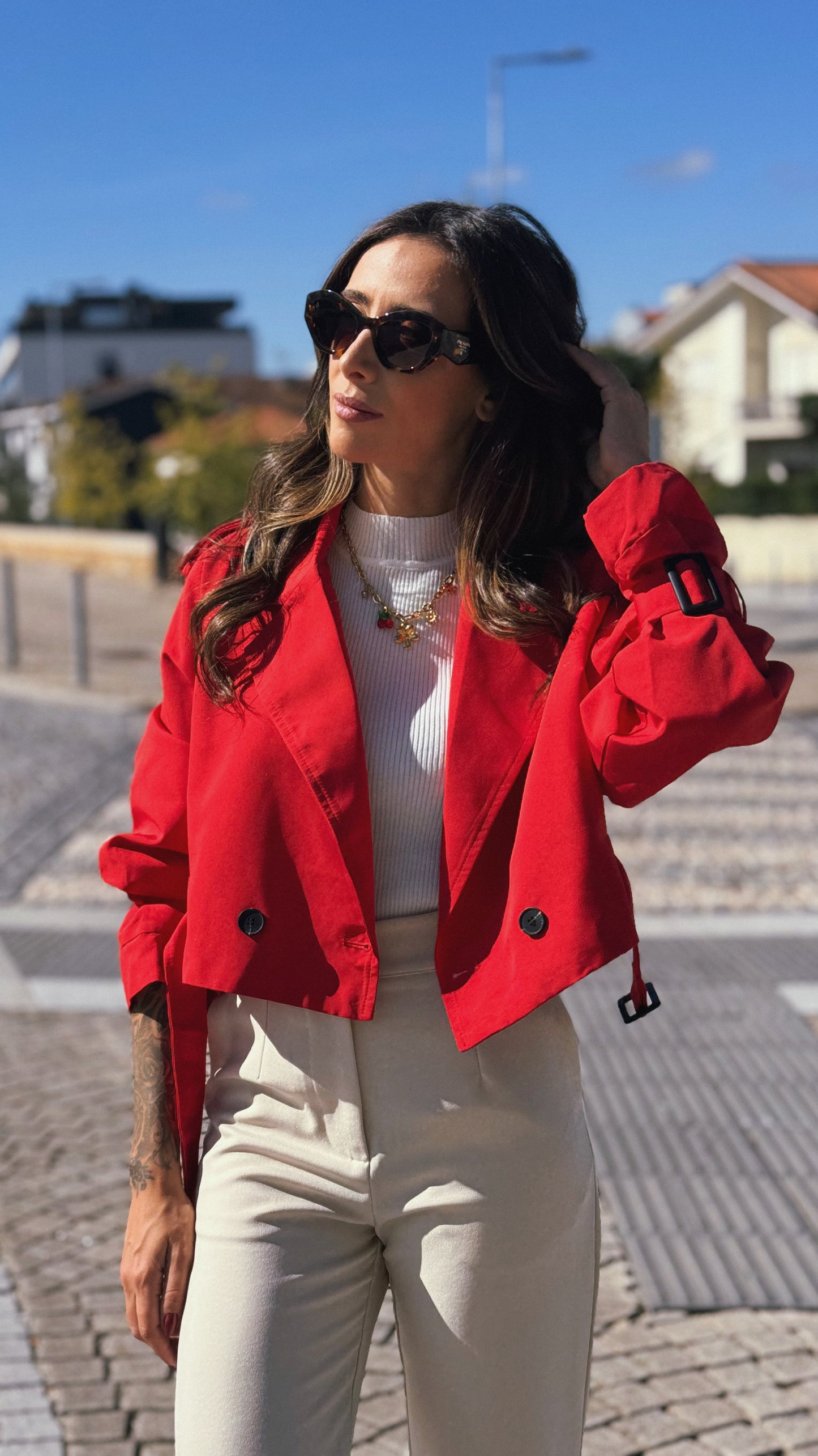 Trench Coat | Red