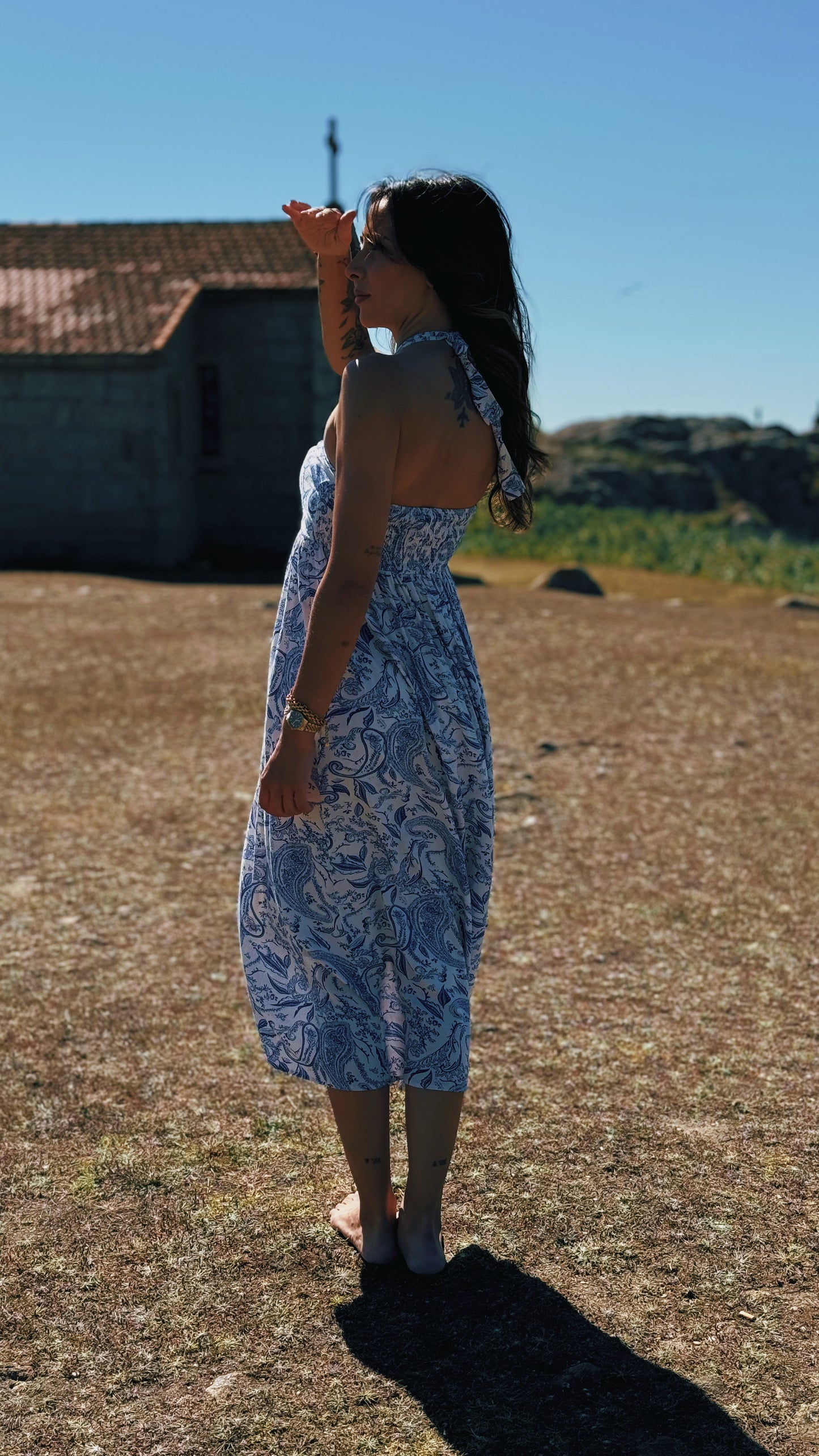 Vestido Greece | White&Blue